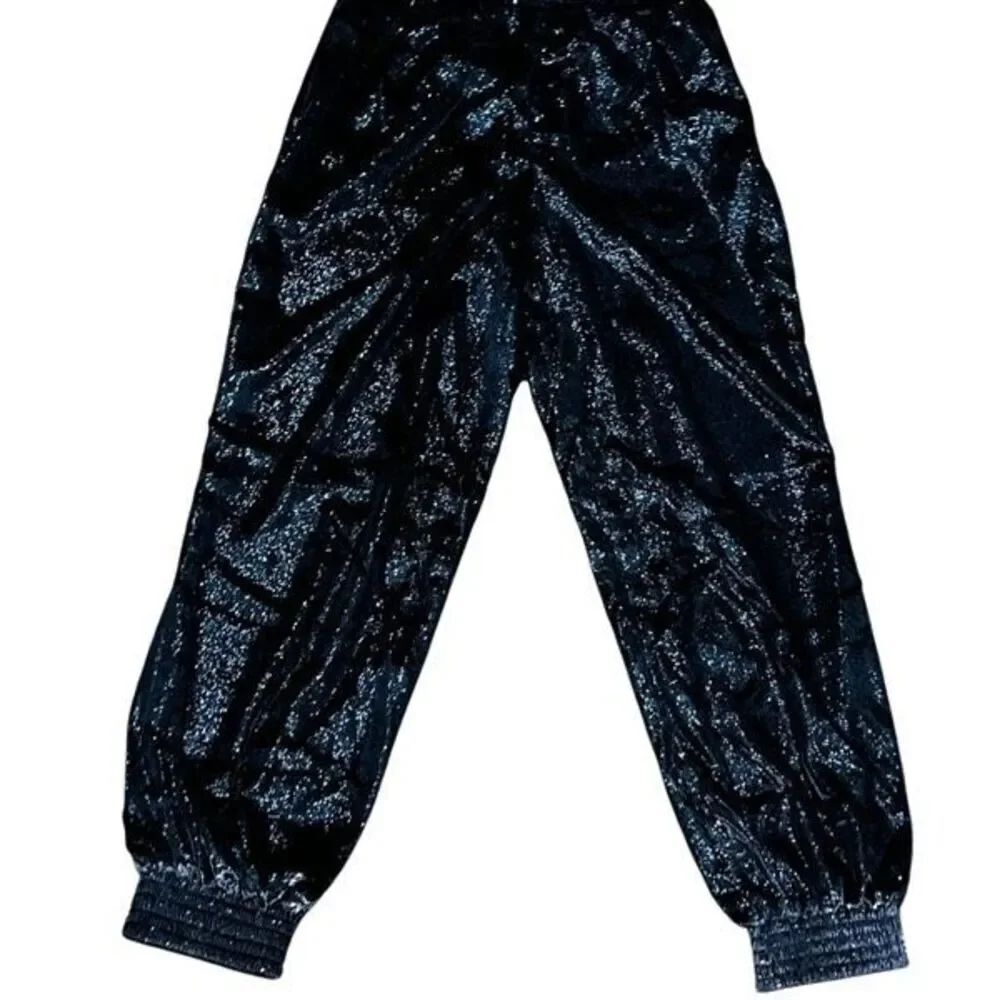 7 For all Mankind FAMK Tinsel High Shine Luxe Joggers NWT Small